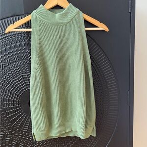 Jack and Jones Women's Sage Green Turtleneck Sweater